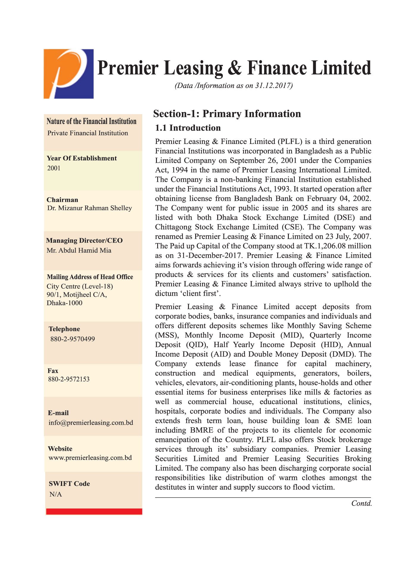 financial institutions